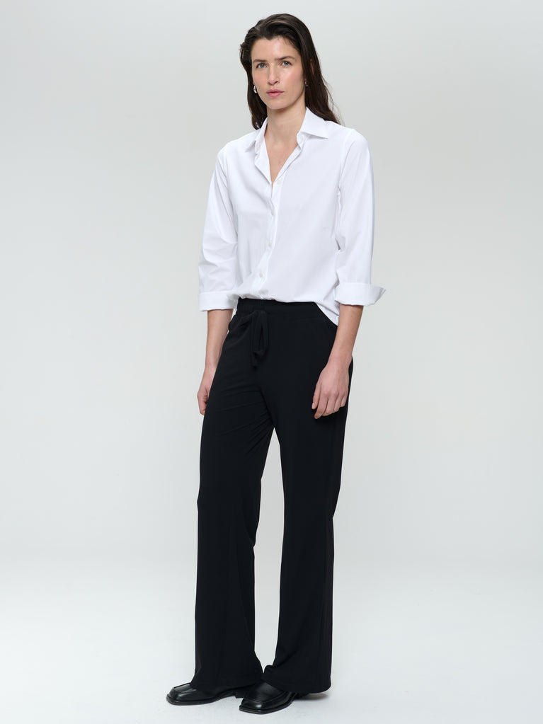 jane lushka Iva strech technical jersey blouse White