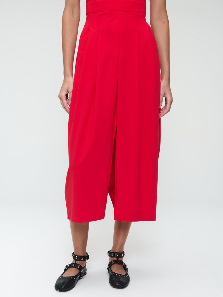 Jane Lushka Jackie Structure Technical Jersey Dress Red