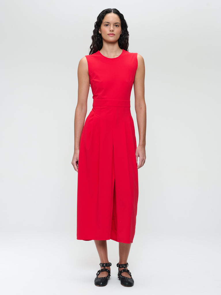 jane lushka Jackie structure technical jersey dress Red