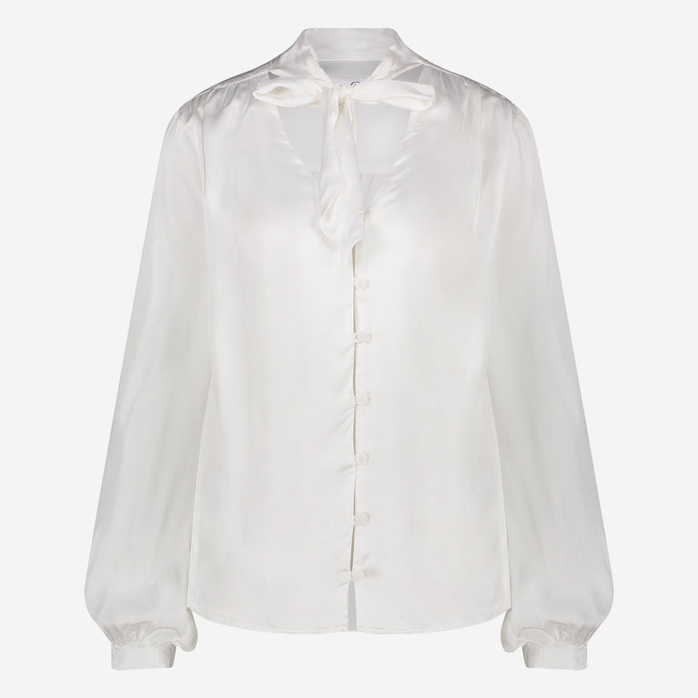 Jane Lushka Anija Rayon Viscose Blouse White