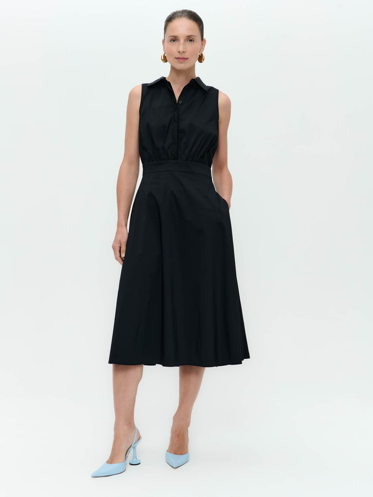 jane lushka Anita poplin dress Black