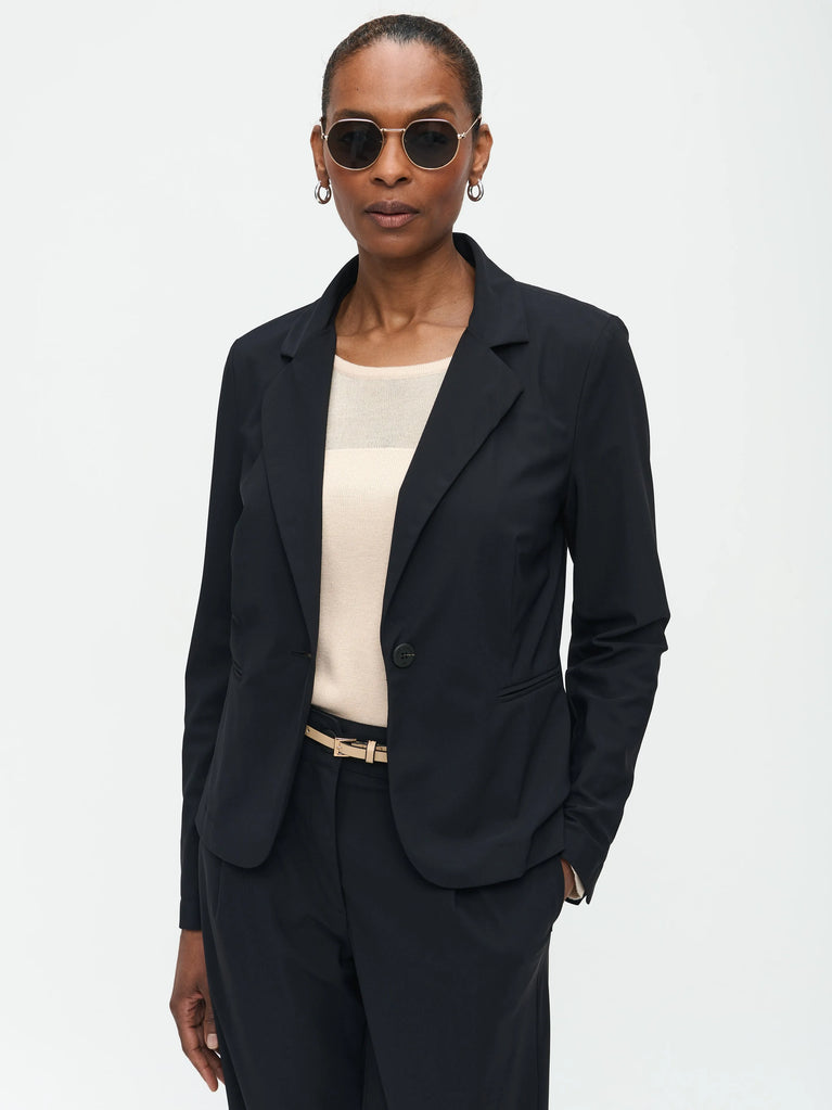 Jane Lushka Atina Blazer Technical Jersey Black