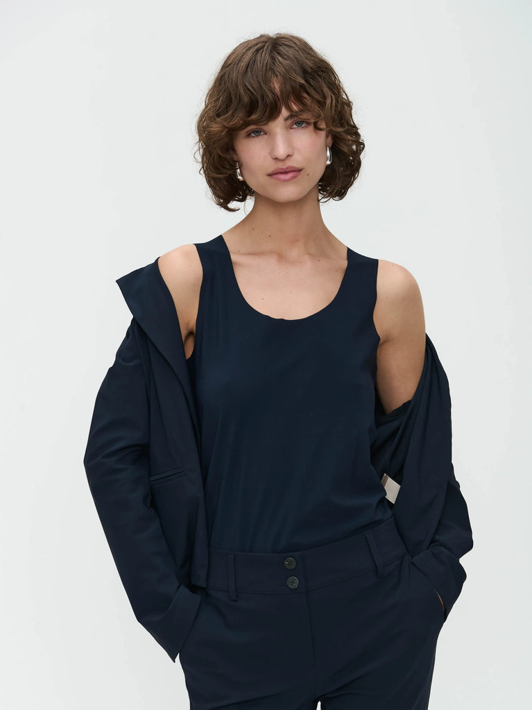 Jane Lushka Atina Blazer Technical Jersey Blue