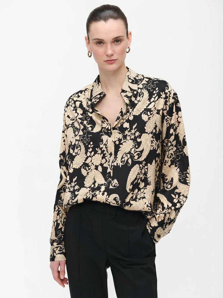 Jane Lushka Avine Blouse Black Beige