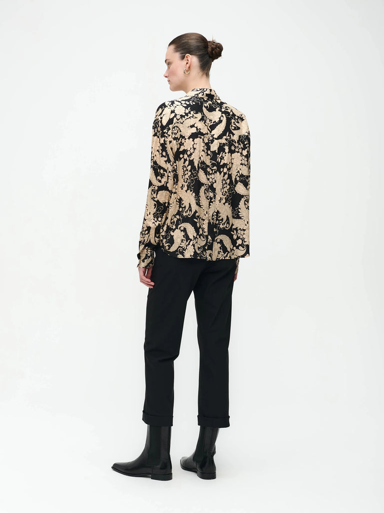 Jane Lushka Avine Blouse Black Beige