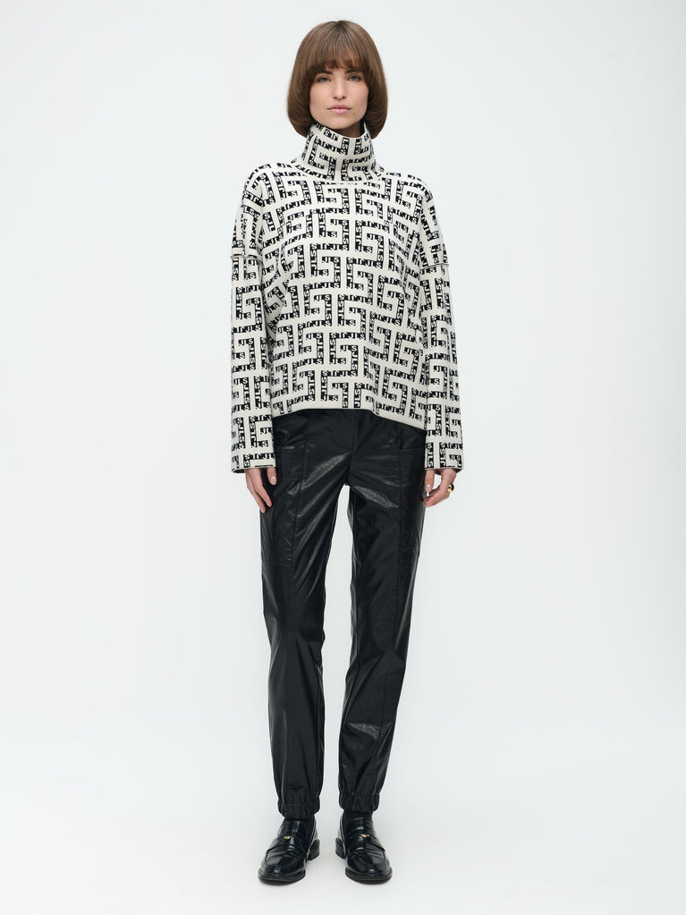 jane lushka Baker Studio Pullover White Black