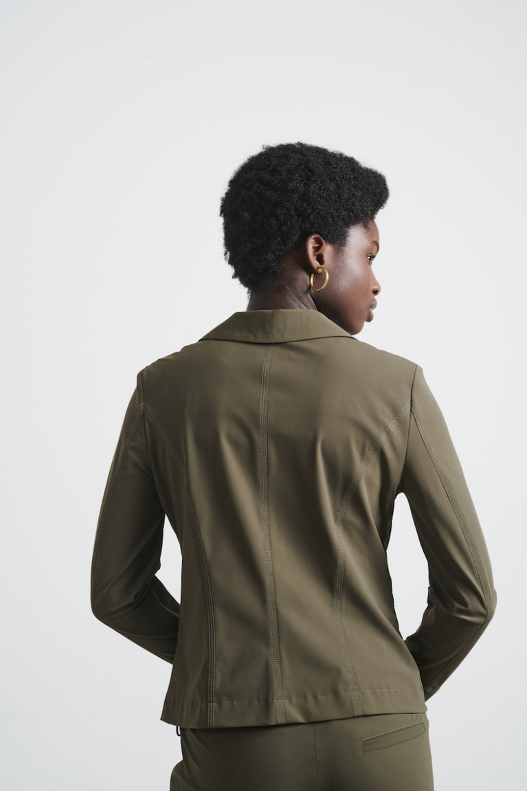 Jane Lushka Blazer Milano Technical Jersey Army