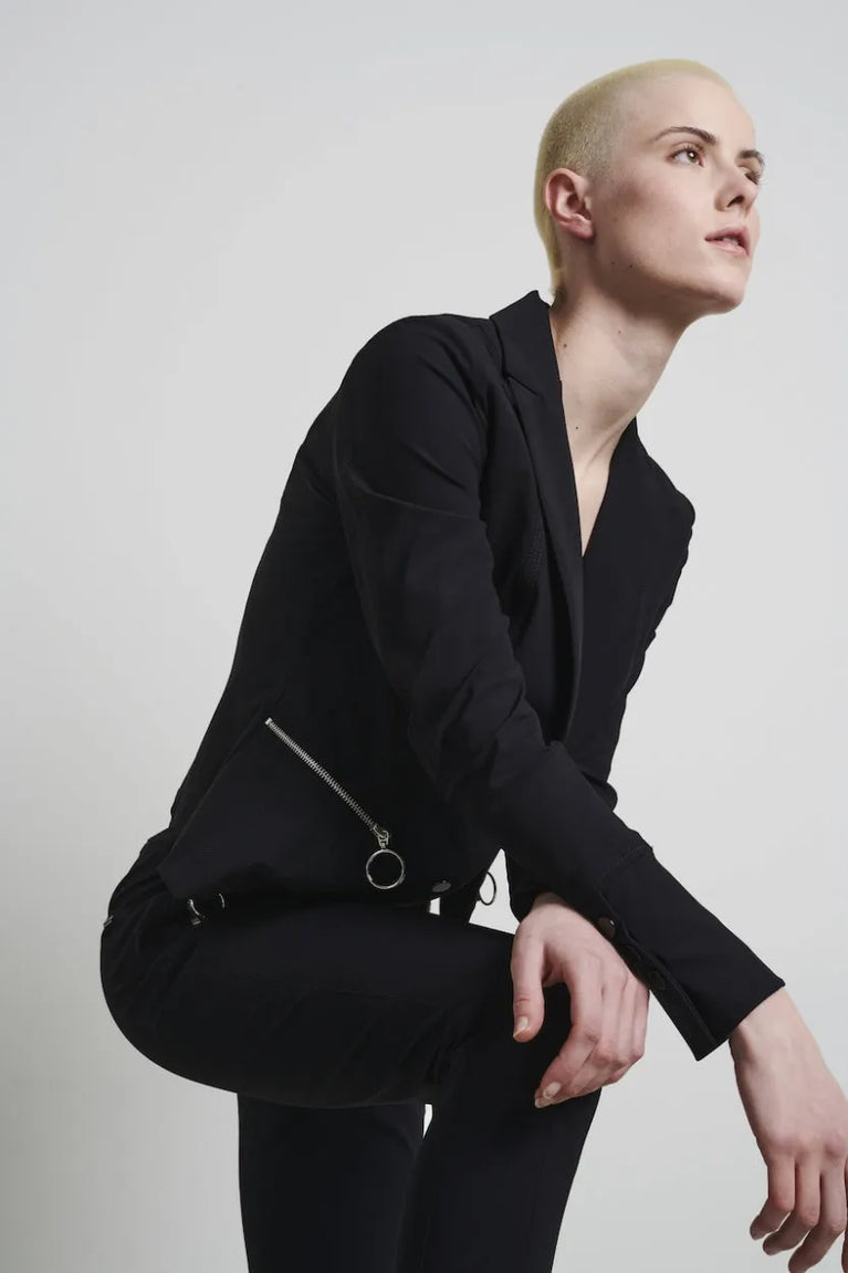 Jane Lushka Blazer Milano Technical Jersey Black