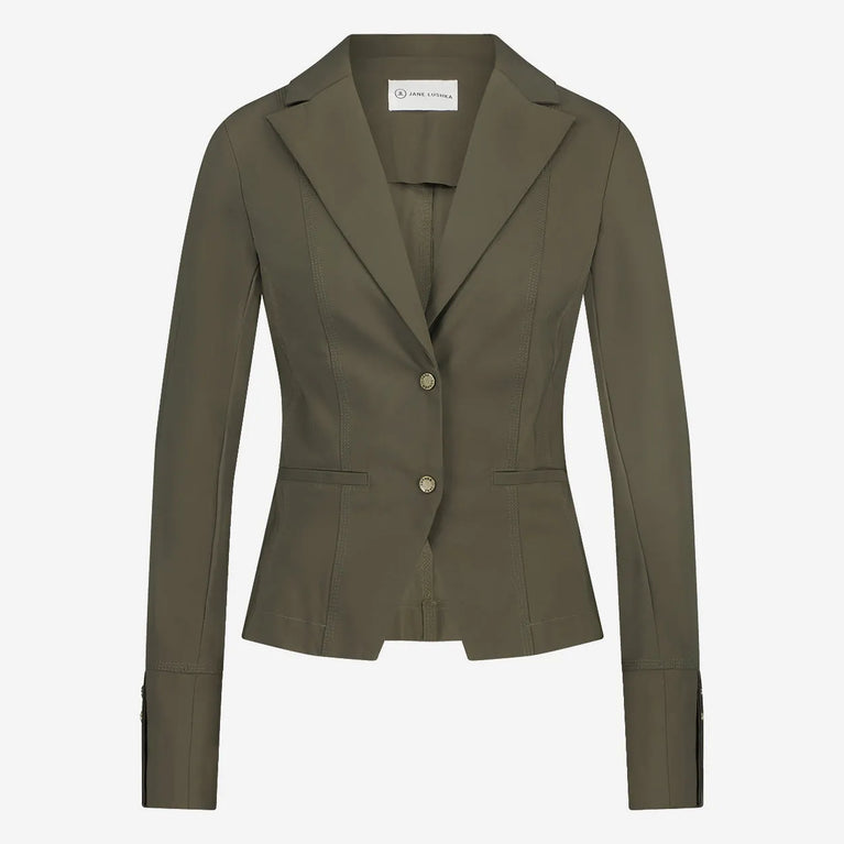 jane lushka Blazer Sofia Technical Jersey Army