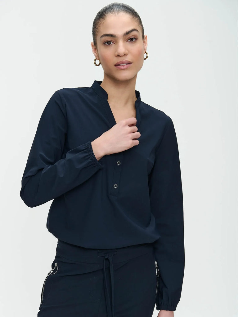 Jane Lushka Blouse Bella Technical Jersey Blue