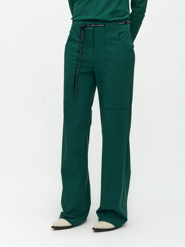 Jane Lushka Cady Pants Technical Jersey Green