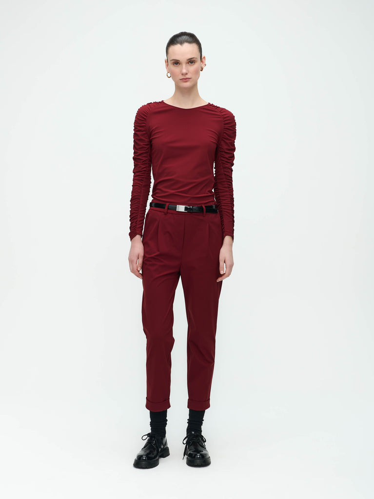 Jane Lushka Carlin Top Technical Jersey Amaranto