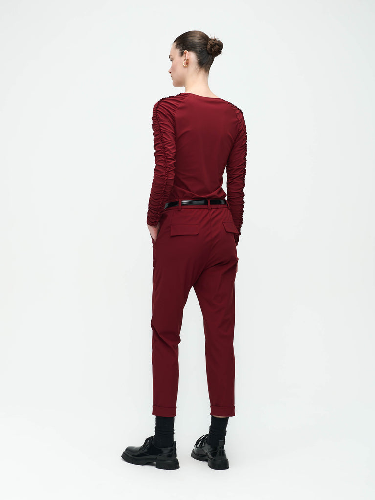 Jane Lushka Carlin Top Technical Jersey Amaranto