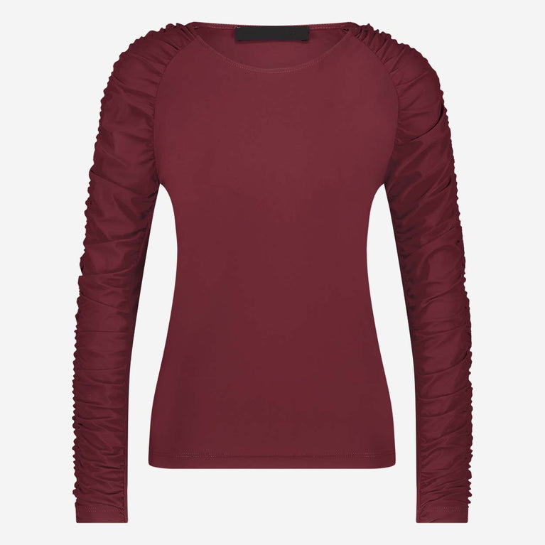 Jane Lushka Carlin Top Technical Jersey Amaranto