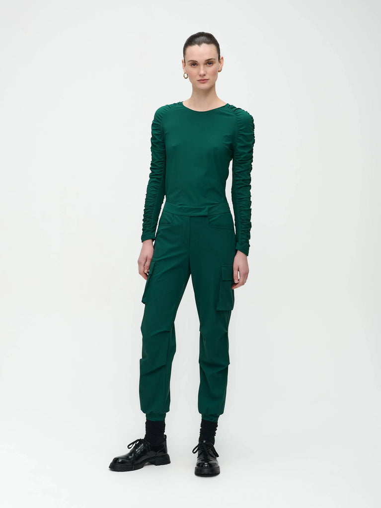 Jane Lushka Carlin Top Technical Jersey Green