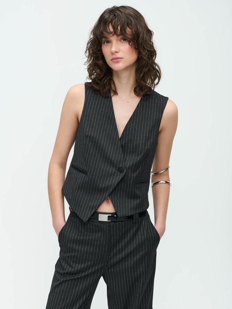 Jane Lushka City Vest Dark Grey