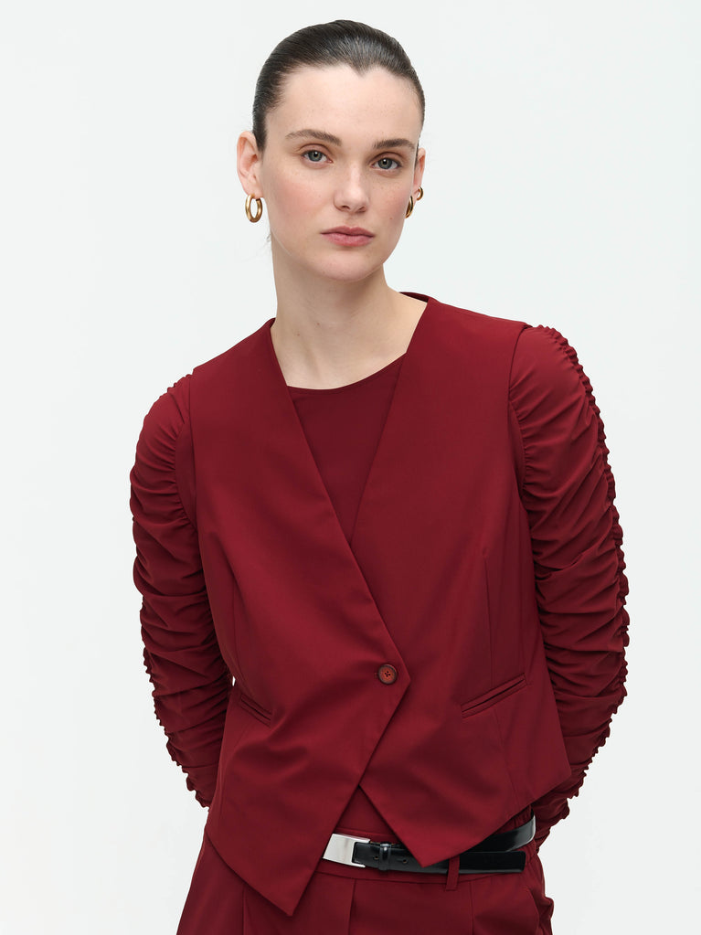 Jane Lushka City Vest Technical Jersey Amaranto