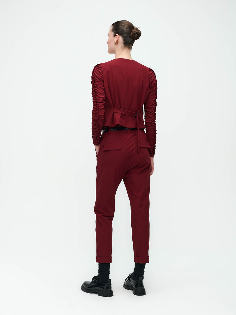 Jane Lushka City Vest Technical Jersey Amaranto