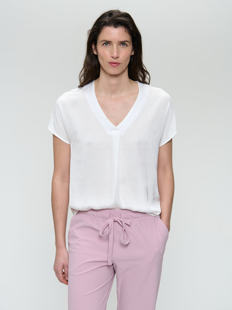 Jane Lushka Civanea Viscose Top Off White