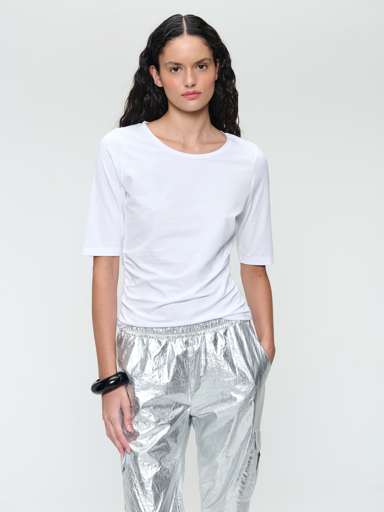 Jane Lushka Ciyve Cotton Elastene Top White