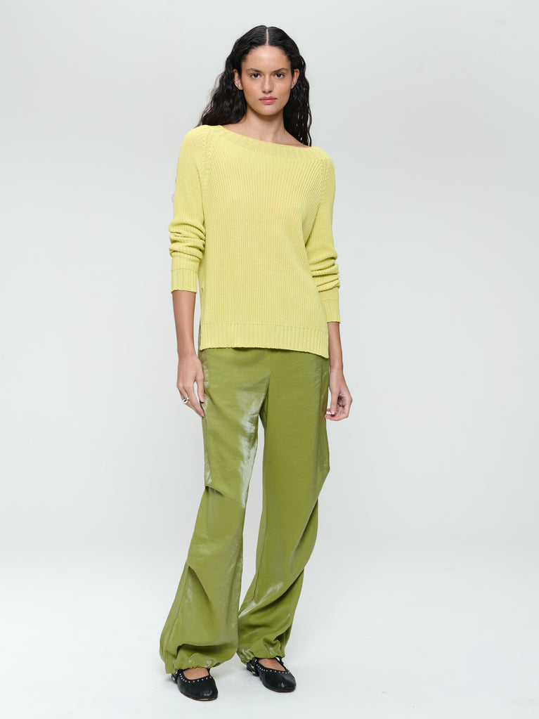 jane lushka Cotton dayed pullover EU 369 Lime