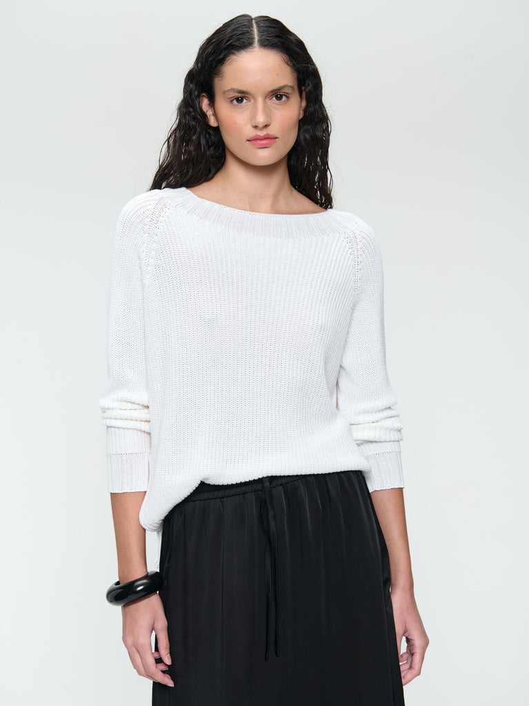 Jane Lushka Cotton Dayed Pullover EU 369 White