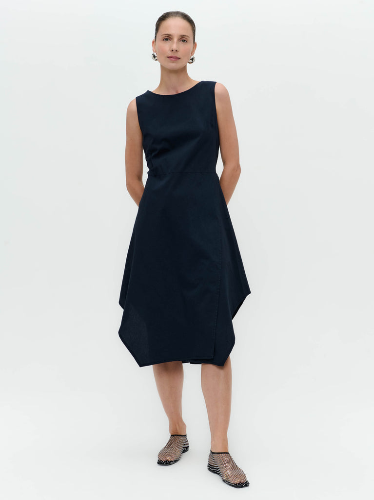 jane lushka Cotton dress T549 Dark Blue