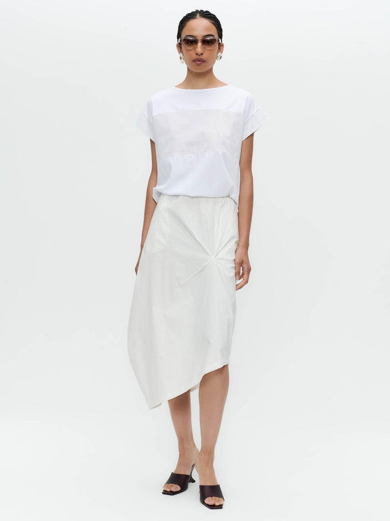 jane lushka Cotton skirt T758 White