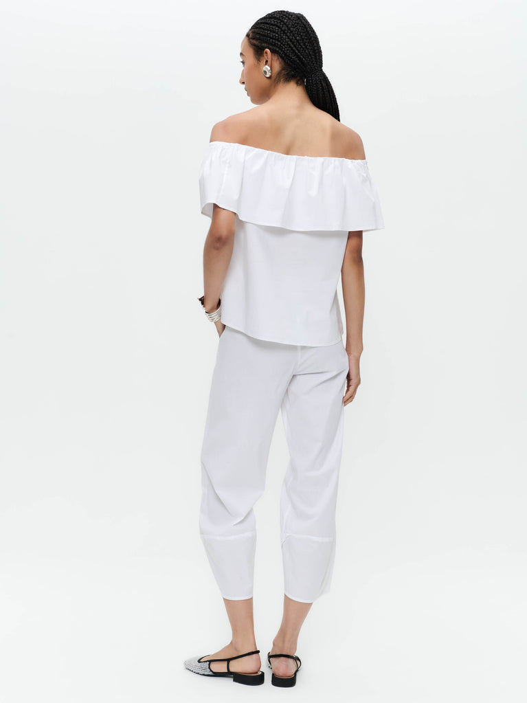 Jane Lushka Cotton Summer Pants T549 White