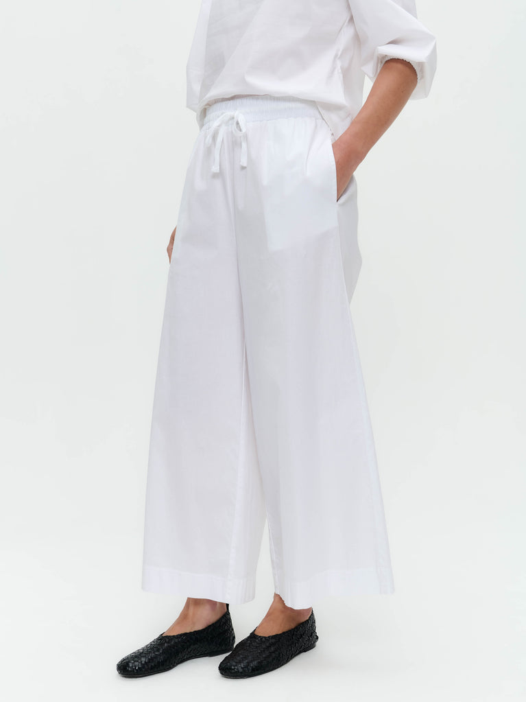Jane Lushka Cotton Summer Pants White