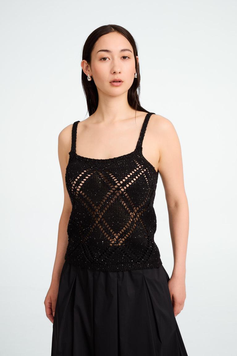 Jane Lushka Cotton Summer Top 9064 Black