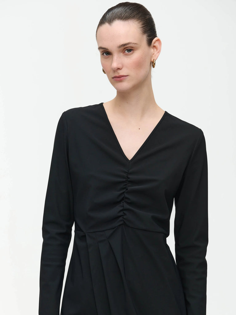 Jane Lushka Dagmar Dress Technical Jersey Black