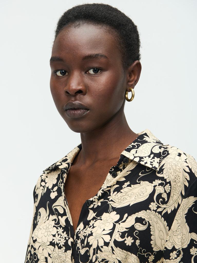 Jane Lushka Devitta Dress Black Beige