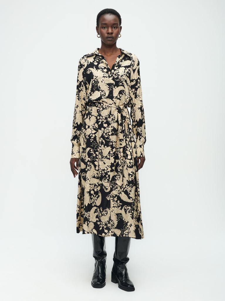 jane lushka Devitta Dress Black Beige