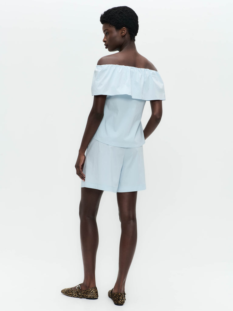 Jane Lushka Diane Cotton Mix Top Light Blue