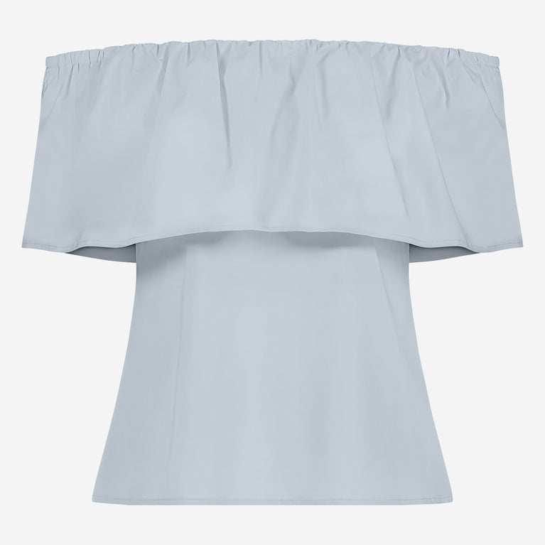 Jane Lushka Diane Cotton Mix Top Light Blue