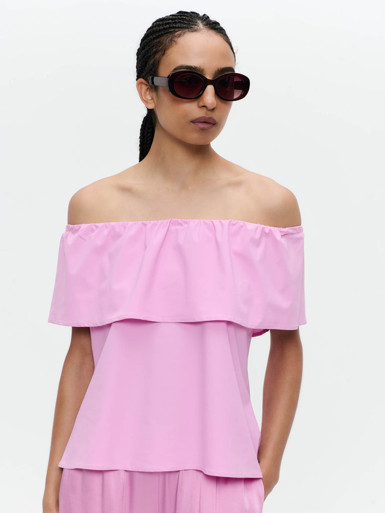 Jane Lushka Diane Top Technical Jersey Pink