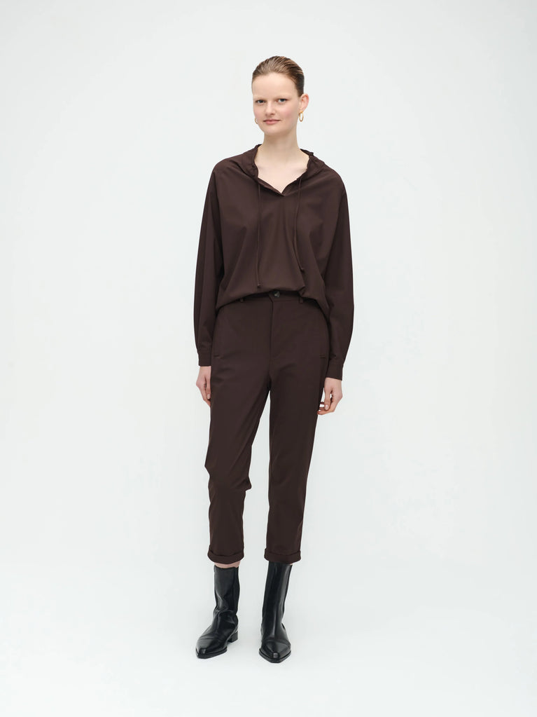 jane lushka Dora Top Technical Jersey Dark Brown