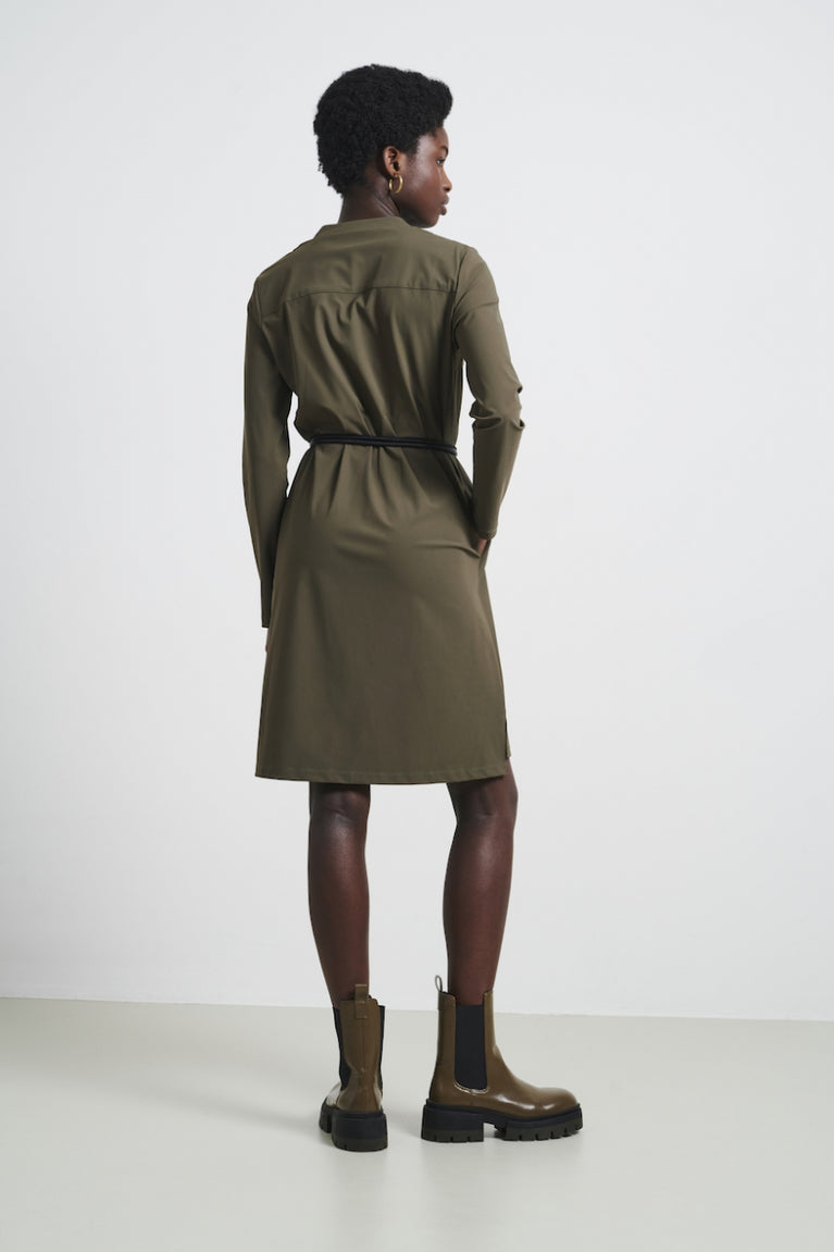 Jane Lushka Dress Kelly Technical Jersey Army
