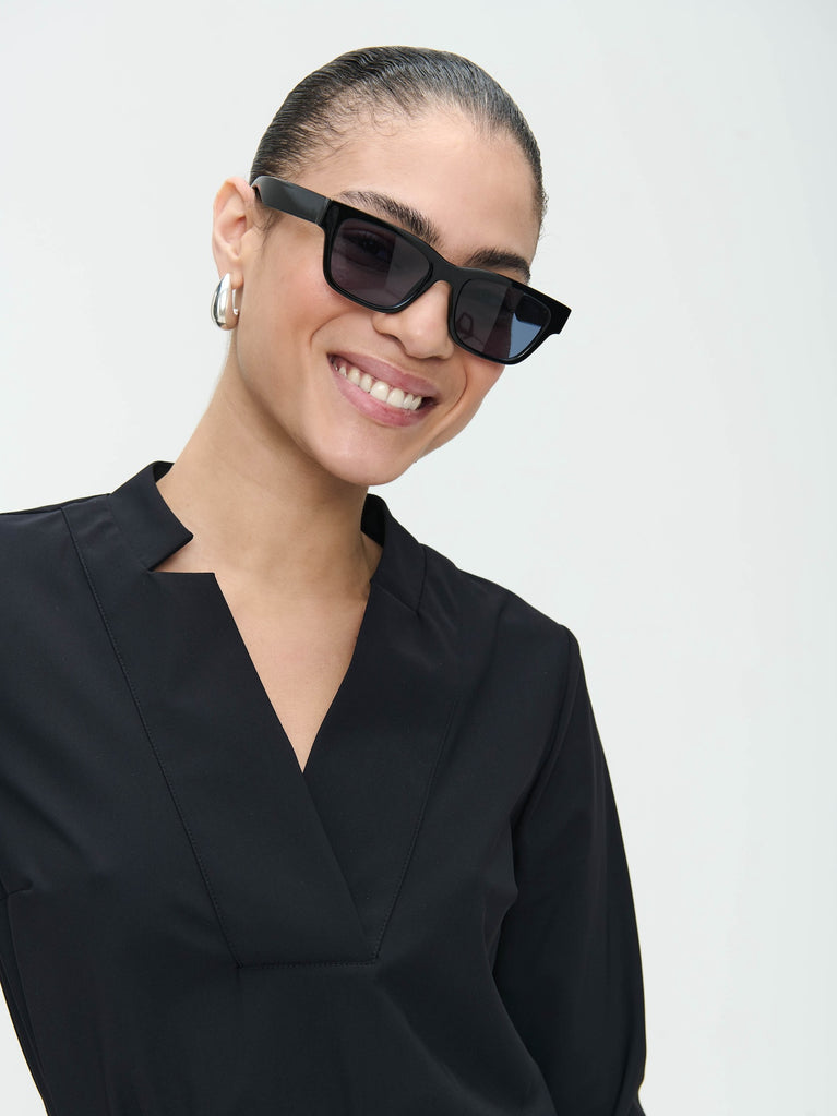 Jane Lushka Dress Kelly Technical Jersey Black