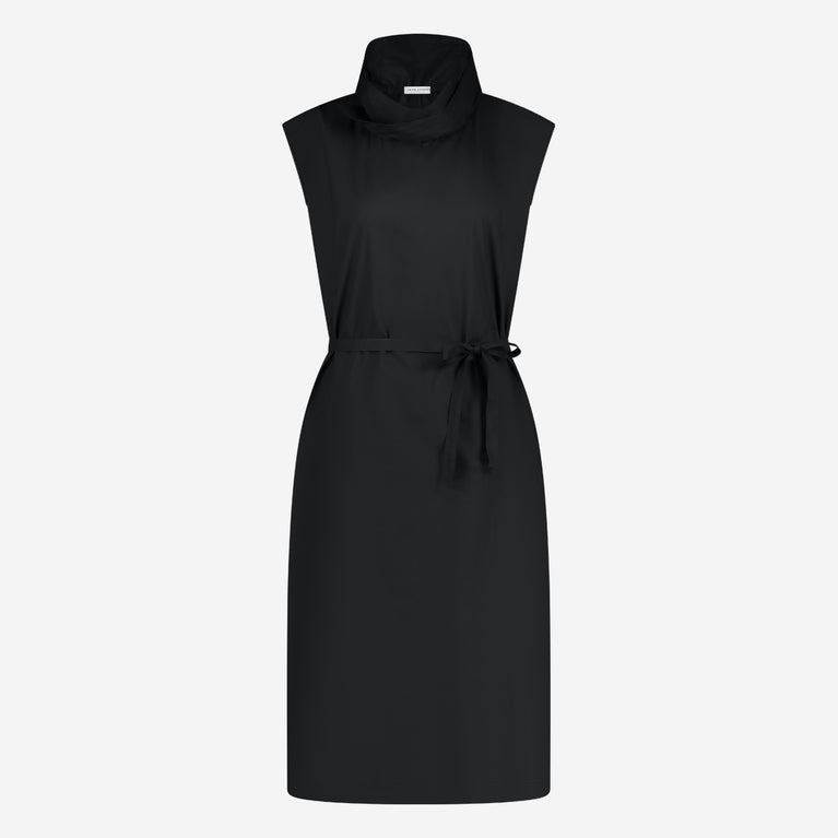 Jane Lushka Dress Poplin Cotton Blend Black