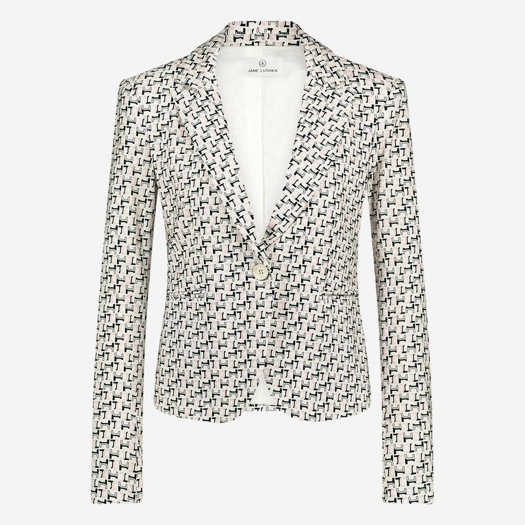 Jane Lushka Elvira Blazer Technical Jersey Multi