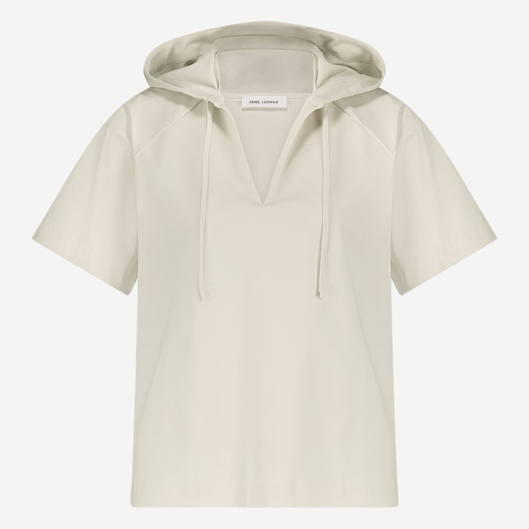 jane lushka Evi blouse technical jersey Light Sand