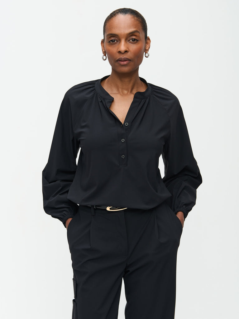 Jane Lushka Franc Blouse Technical Jersey Black