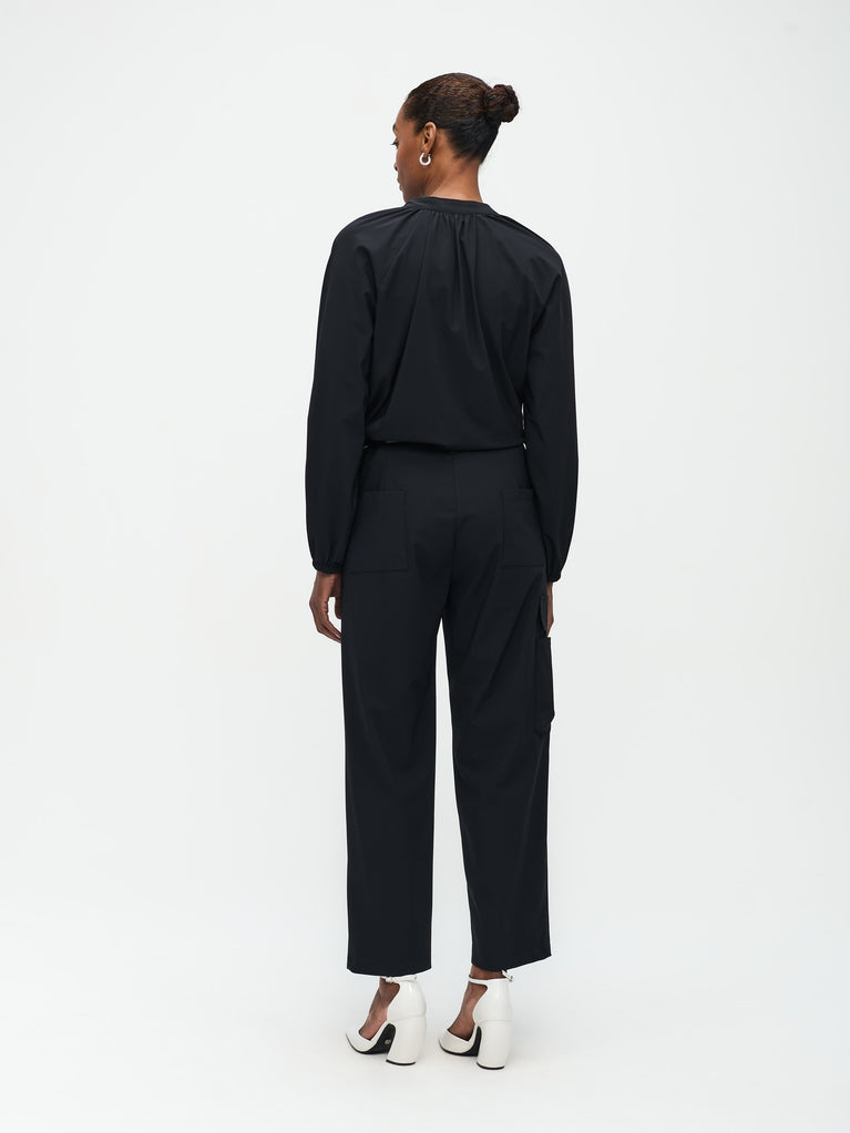 Jane Lushka Franc Blouse Technical Jersey Black