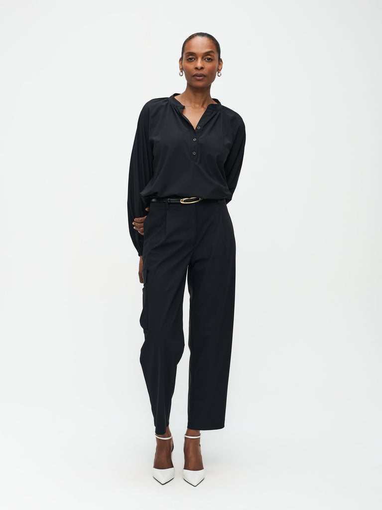 jane lushka Franc Blouse Technical Jersey Black