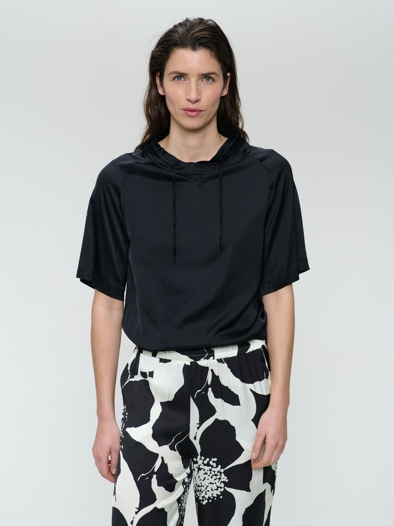 Jane Lushka Gia Strech Viscose Top Black