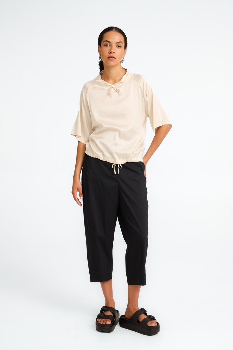 jane lushka Gia strech viscose top Ecru