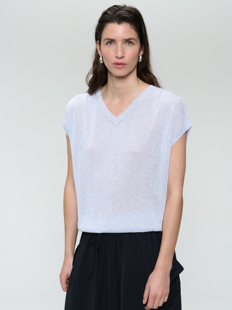 Jane Lushka Glossy Loose Top 25047 Silver