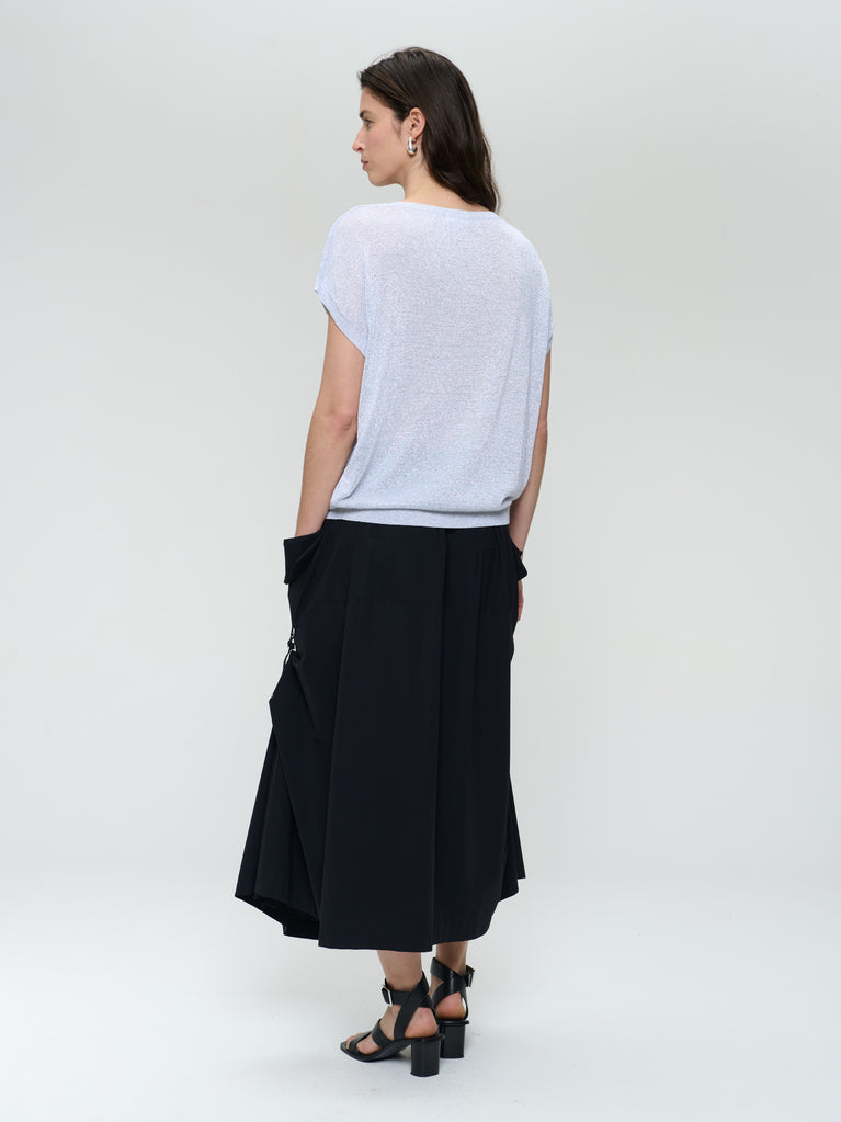 Jane Lushka Glossy Loose Top 25047 Silver